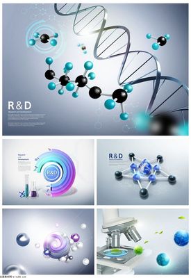 5款醫(yī)療生物科技分子基因鏈細(xì)胞病毒醫(yī)學(xué)研究PSD素材推薦